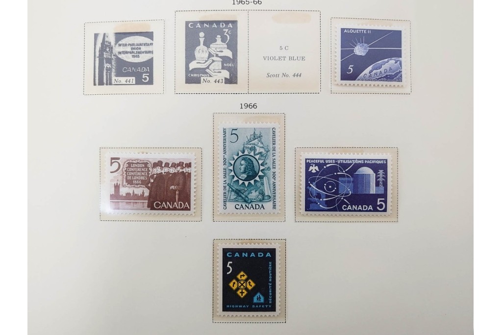 1857年～　カナダの色々な図案が並ぶ未使用&使用済の切手セット　(R-086647)