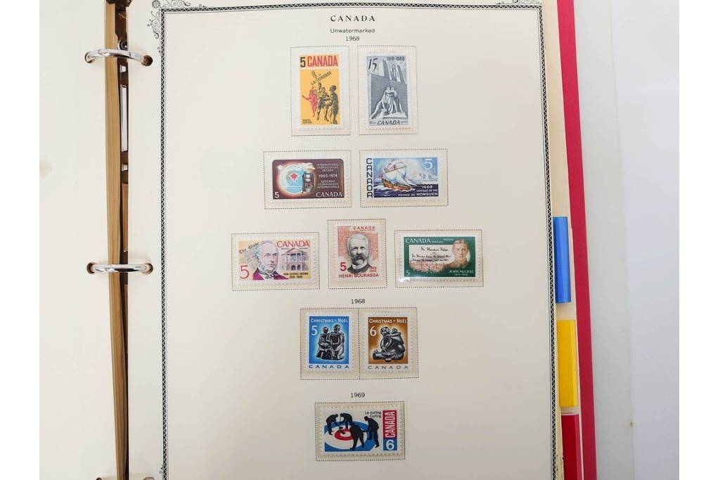 1857年～　カナダの色々な図案が並ぶ未使用&使用済の切手セット　(R-086647)