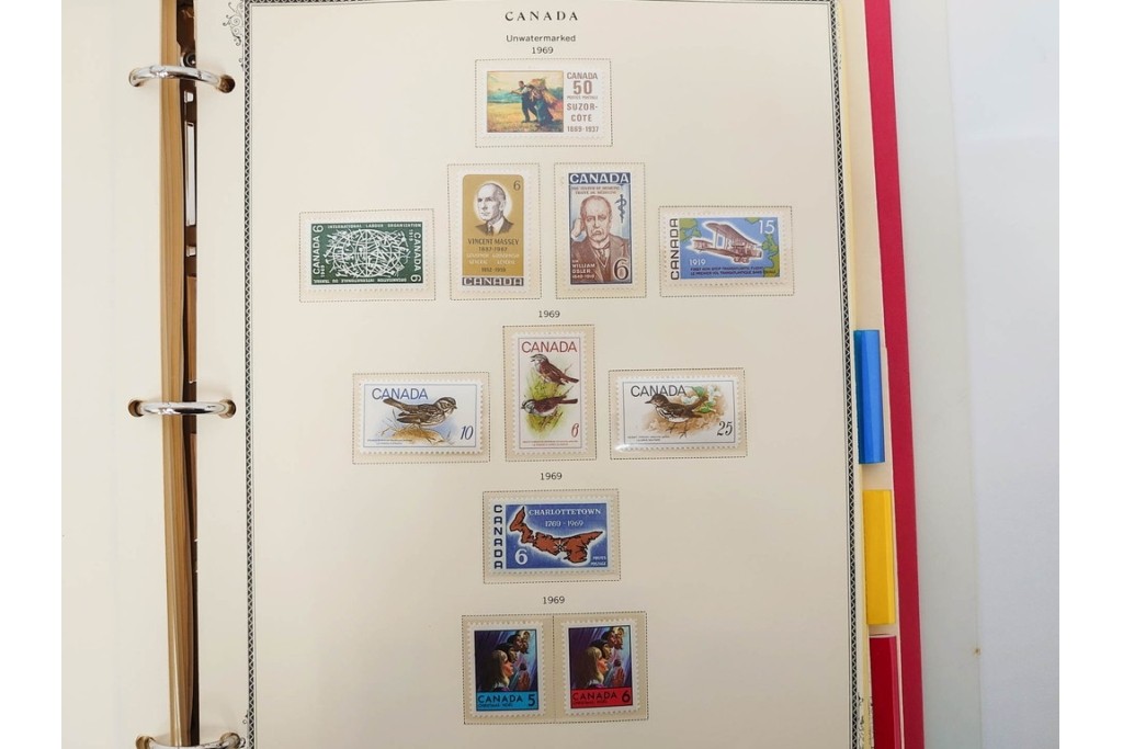 1857年～　カナダの色々な図案が並ぶ未使用&使用済の切手セット　(R-086647)