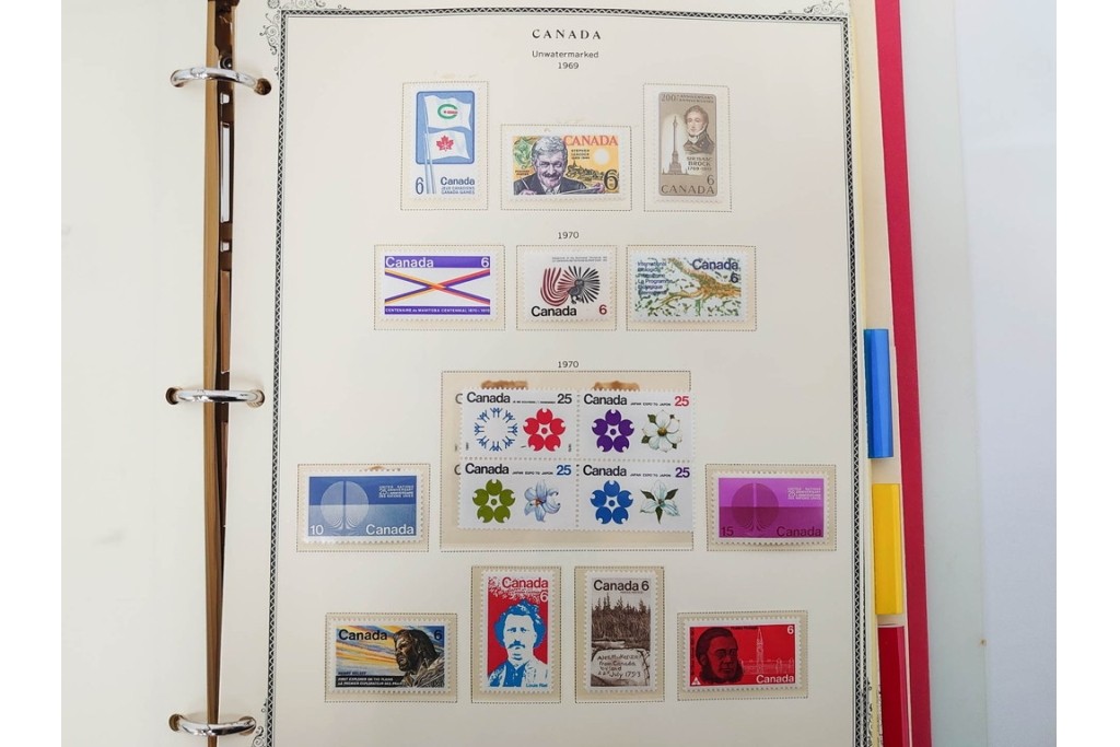 1857年～　カナダの色々な図案が並ぶ未使用&使用済の切手セット　(R-086647)