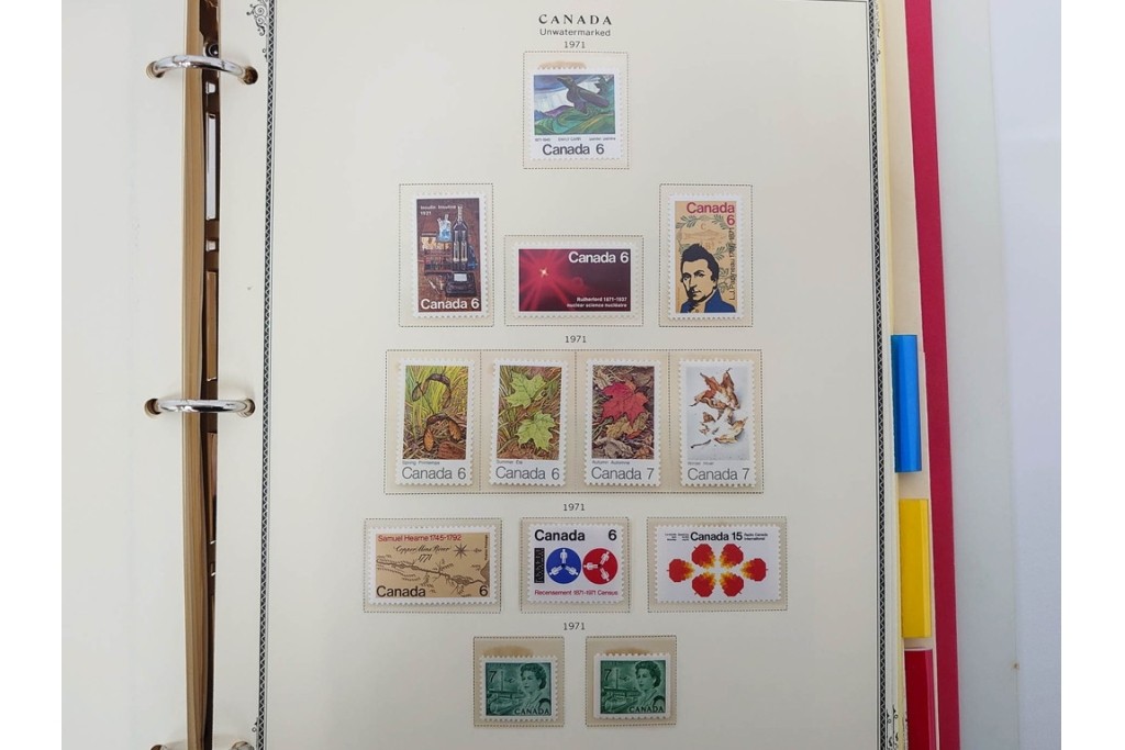 1857年～　カナダの色々な図案が並ぶ未使用&使用済の切手セット　(R-086647)