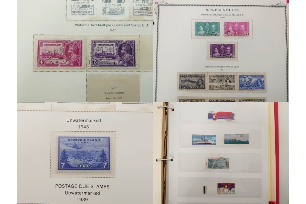 1857年～　カナダの色々な図案が並ぶ未使用&使用済の切手セット　(R-086647)