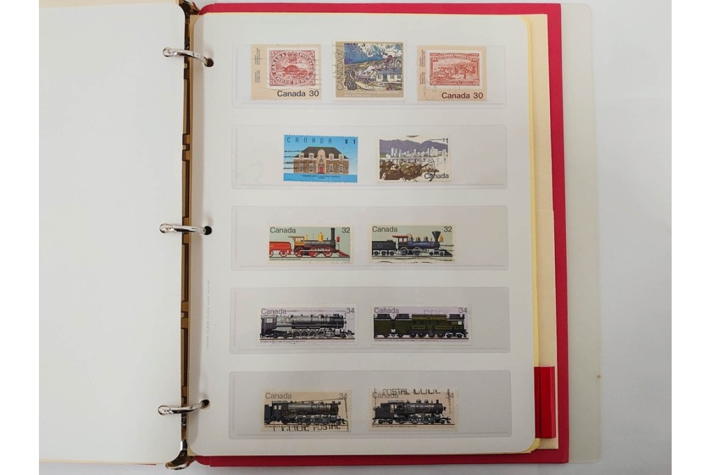 1857年～　カナダの色々な図案が並ぶ未使用&使用済の切手セット　(R-086647)