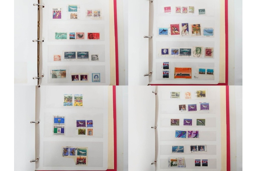 1857年～　カナダの色々な図案が並ぶ未使用&使用済の切手セット　(R-086647)