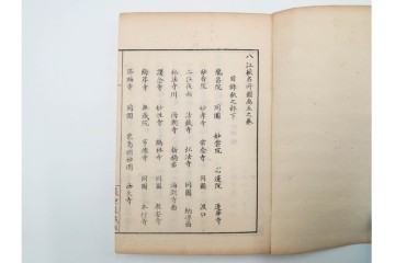 明治25年　木梨恒充 著　「八江萩名所図画」　江戸末期の萩の名所を記した地誌　全7冊揃　帙付き　(R-086648)