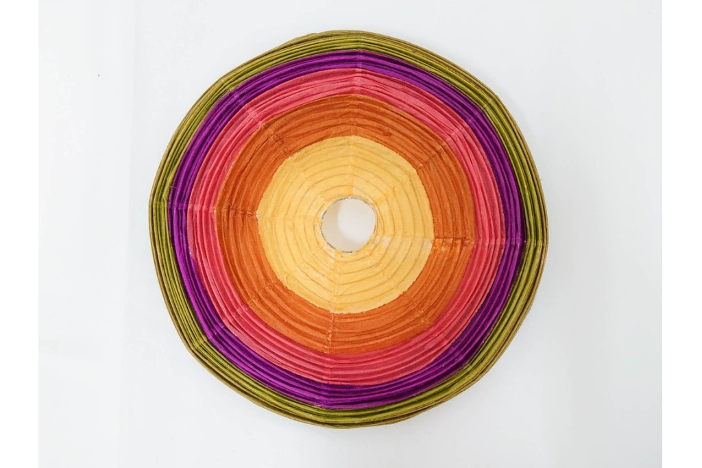 ヴィンテージ　イサム・ノグチ　AKARI(アカリ)　1A　尾関次七商店製　段染めのシェードが印象的なテーブルスタンド　外箱付き　(R-086658)