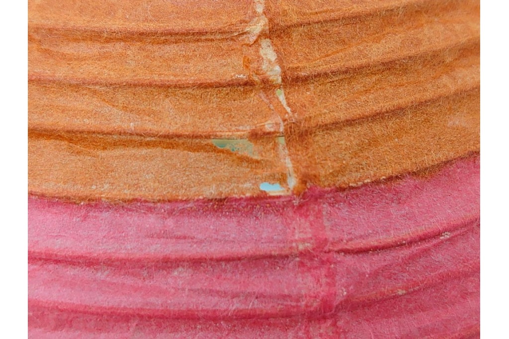 ヴィンテージ　イサム・ノグチ　AKARI(アカリ)　1A　尾関次七商店製　段染めのシェードが印象的なテーブルスタンド　外箱付き　(R-086658)