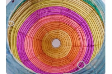 ヴィンテージ　イサム・ノグチ　AKARI(アカリ)　1A　尾関次七商店製　段染めのシェードが印象的なテーブルスタンド　外箱付き　(R-086658)