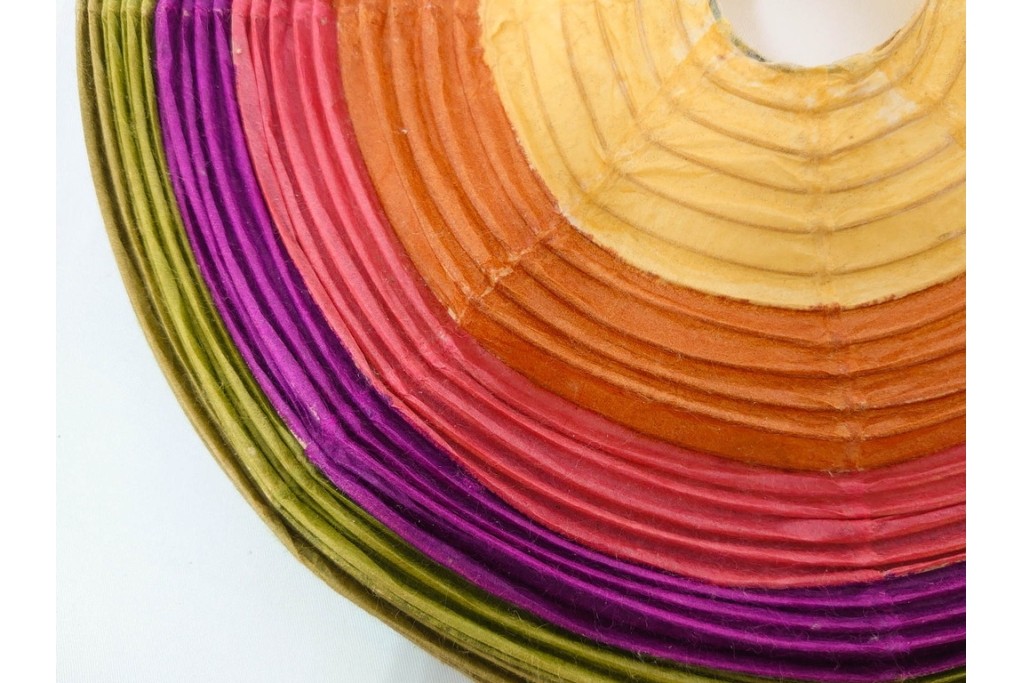 ヴィンテージ　イサム・ノグチ　AKARI(アカリ)　1A　尾関次七商店製　段染めのシェードが印象的なテーブルスタンド　外箱付き　(R-086658)