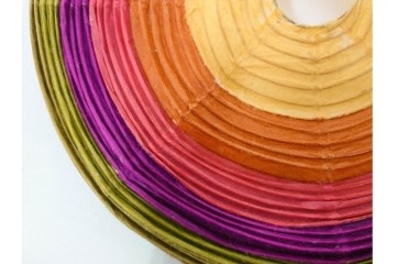 ヴィンテージ　イサム・ノグチ　AKARI(アカリ)　1A　尾関次七商店製　段染めのシェードが印象的なテーブルスタンド　外箱付き　(R-086658)