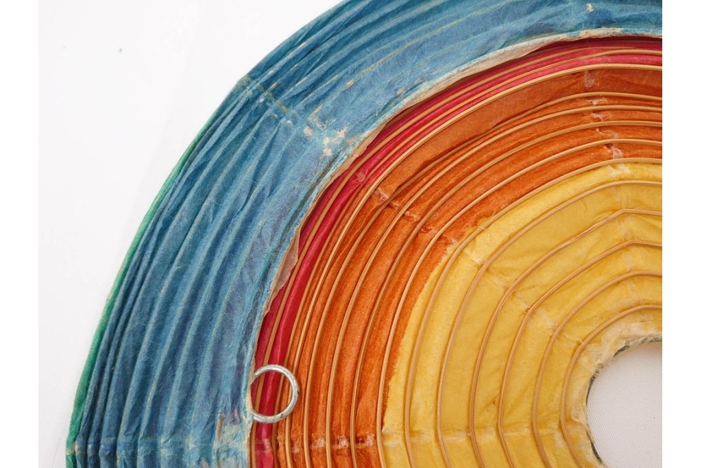 ヴィンテージ　イサム・ノグチ　AKARI(アカリ)　1A　尾関次七商店製　段染めのシェードが印象的なテーブルスタンド　外箱付き　(R-086658)