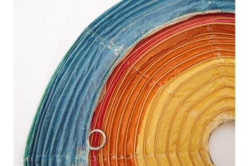 ヴィンテージ　イサム・ノグチ　AKARI(アカリ)　1A　尾関次七商店製　段染めのシェードが印象的なテーブルスタンド　外箱付き　(R-086658)