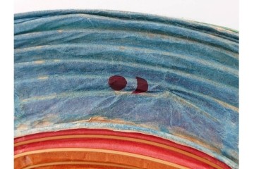 ヴィンテージ　イサム・ノグチ　AKARI(アカリ)　1A　尾関次七商店製　段染めのシェードが印象的なテーブルスタンド　外箱付き　(R-086658)