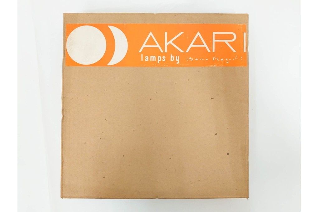 ヴィンテージ　イサム・ノグチ　AKARI(アカリ)　1A　尾関次七商店製　段染めのシェードが印象的なテーブルスタンド　外箱付き　(R-086658)