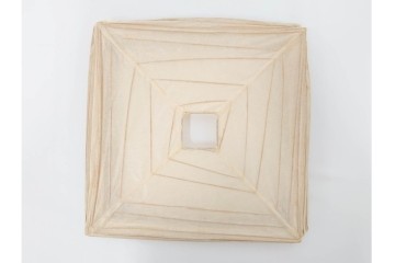 ヴィンテージ　イサム・ノグチ　AKARI(アカリ)　3X　尾関次七商店製　立体的なスクエアフォルムのテーブルスタンド　外箱付き　(R-086659)