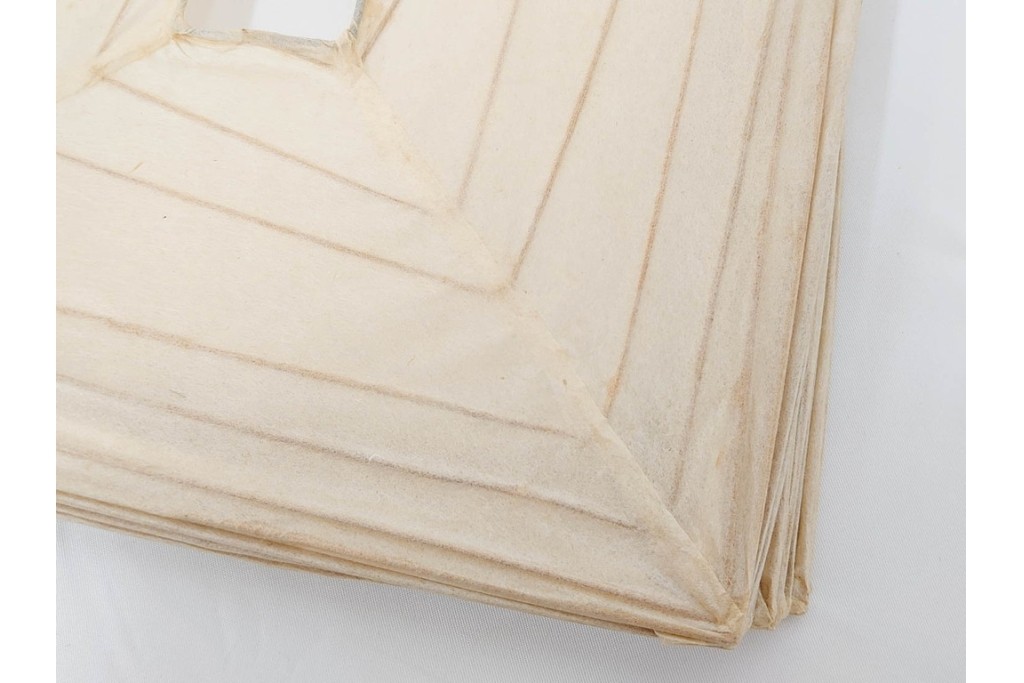 ヴィンテージ　イサム・ノグチ　AKARI(アカリ)　3X　尾関次七商店製　立体的なスクエアフォルムのテーブルスタンド　外箱付き　(R-086659)