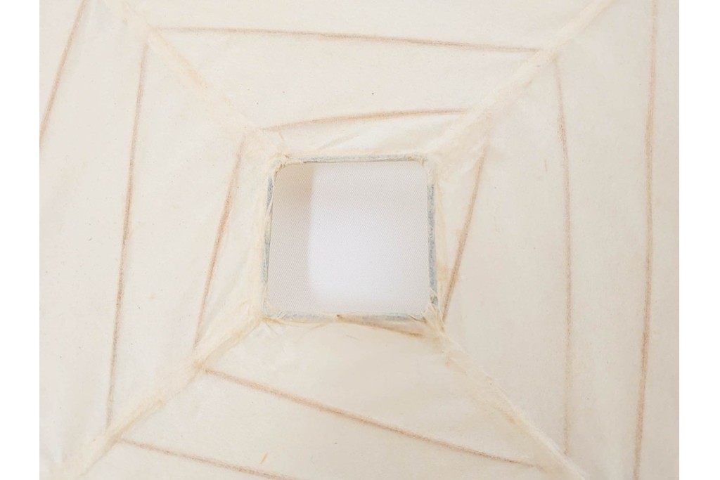 ヴィンテージ　イサム・ノグチ　AKARI(アカリ)　3X　尾関次七商店製　立体的なスクエアフォルムのテーブルスタンド　外箱付き　(R-086659)