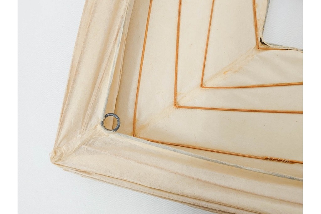 ヴィンテージ　イサム・ノグチ　AKARI(アカリ)　3X　尾関次七商店製　立体的なスクエアフォルムのテーブルスタンド　外箱付き　(R-086659)