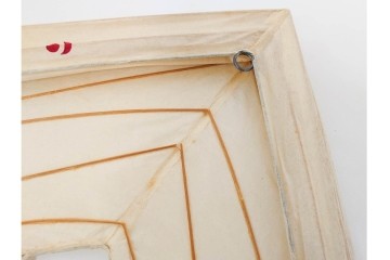 ヴィンテージ　イサム・ノグチ　AKARI(アカリ)　3X　尾関次七商店製　立体的なスクエアフォルムのテーブルスタンド　外箱付き　(R-086659)