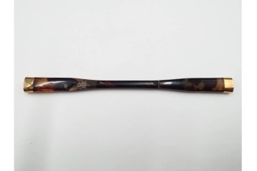 大正～昭和初期　べっ甲(鼈甲)　K20(20金)　K18(18金)　金蒔絵　櫛2点・笄1点・簪1点のセット　ケース付き　(R-086662)