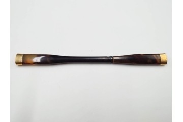 大正～昭和初期　べっ甲(鼈甲)　K20(20金)　K18(18金)　金蒔絵　櫛2点・笄1点・簪1点のセット　ケース付き　(R-086662)