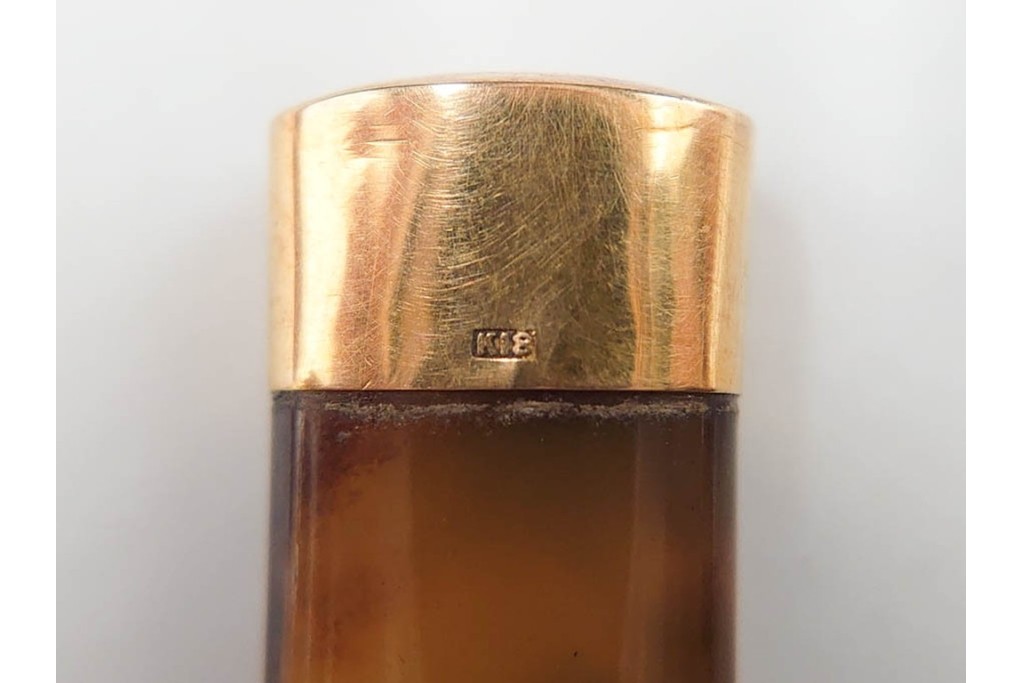 大正～昭和初期　べっ甲(鼈甲)　K20(20金)　K18(18金)　金蒔絵　櫛2点・笄1点・簪1点のセット　ケース付き　(R-086662)