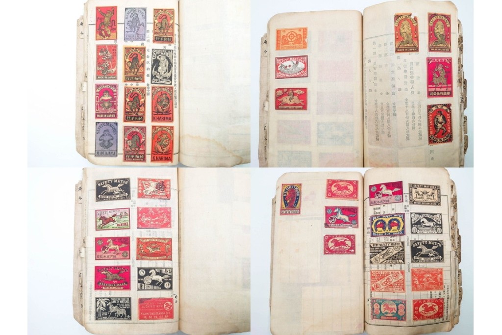 戦前　当時物　中国輸出用・日本など　大判サイズあり　レトロなマッチラベル1912枚セット　(R-086669)