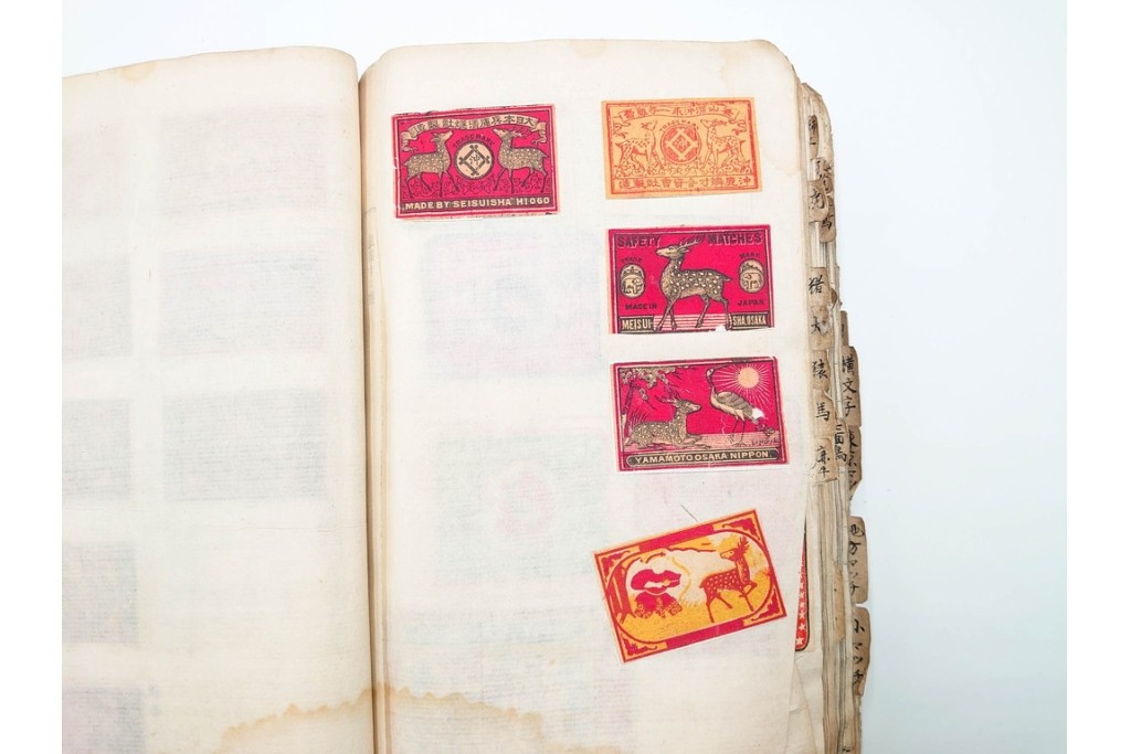 戦前　当時物　中国輸出用・日本など　大判サイズあり　レトロなマッチラベル1912枚セット　(R-086669)