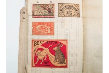 戦前　当時物　中国輸出用・日本など　大判サイズあり　レトロなマッチラベル1912枚セット　(R-086669)