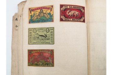 戦前　当時物　中国輸出用・日本など　大判サイズあり　レトロなマッチラベル1912枚セット　(R-086669)