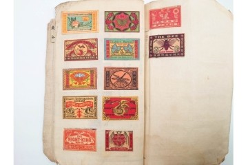 戦前　当時物　中国輸出用・日本など　大判サイズあり　レトロなマッチラベル1912枚セット　(R-086669)