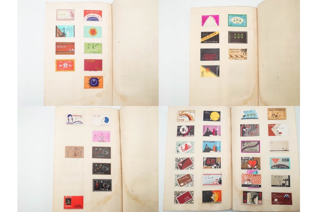 戦前　当時物　日本　レトロな意匠のマッチラベル2151枚セット　(R-086670)