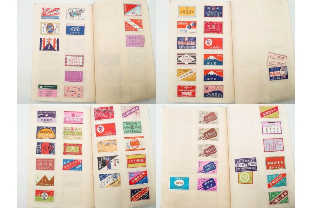 戦前　当時物　日本　レトロな意匠のマッチラベル2151枚セット　(R-086670)