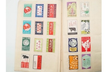 戦前　当時物　日本　レトロな意匠のマッチラベル2151枚セット　(R-086670)