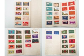 戦前　当時物　日本　レトロな意匠のマッチラベル1253枚セット　(R-086672)