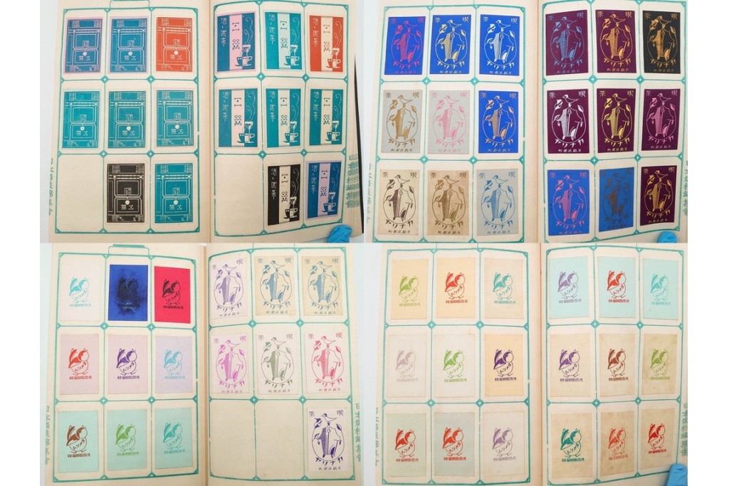 戦前　当時物　日本　レトロな意匠のマッチラベル1253枚セット　(R-086672)