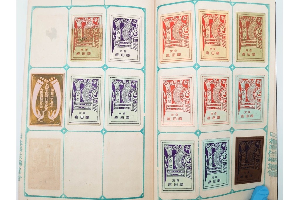 戦前　当時物　日本　レトロな意匠のマッチラベル1253枚セット　(R-086672)