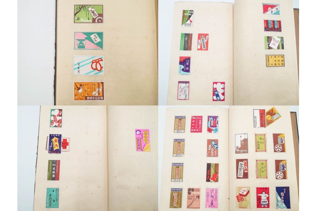 戦前　当時物　日本　レトロな意匠のマッチラベル1514枚セット　(R-086673)