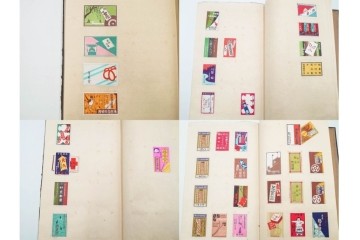 戦前　当時物　日本　レトロな意匠のマッチラベル1514枚セット　(R-086673)