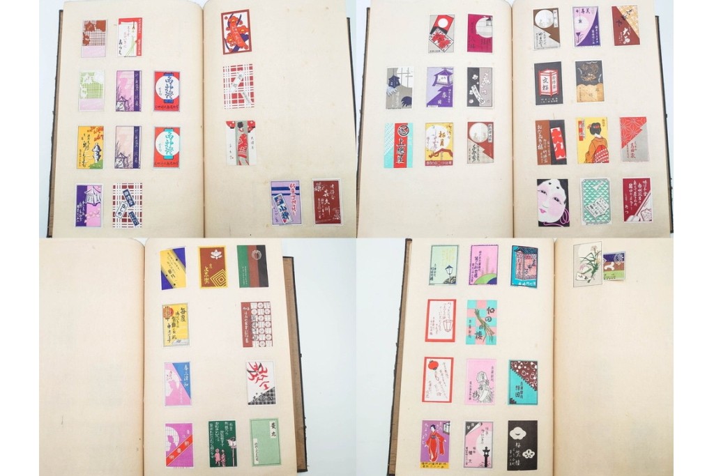 戦前　当時物　日本　レトロな意匠のマッチラベル1514枚セット　(R-086673)