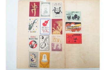 戦前〜戦後　当時物　日本　木版画のレトロなマッチラベル1046枚セット　(R-086674)