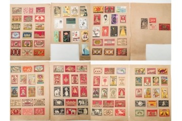 戦前～戦後　当時物　中国輸出用・日本など　大判サイズあり　多彩な意匠が楽しめるマッチラベル2374枚セット　(R-086676)