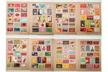 戦前～戦後　当時物　中国輸出用・日本など　大判サイズあり　多彩な意匠が楽しめるマッチラベル2374枚セット　(R-086676)