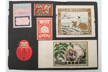 戦前～戦後　当時物　中国輸出用・日本など　大判サイズあり　多彩な意匠が楽しめるマッチラベル2374枚セット　(R-086676)