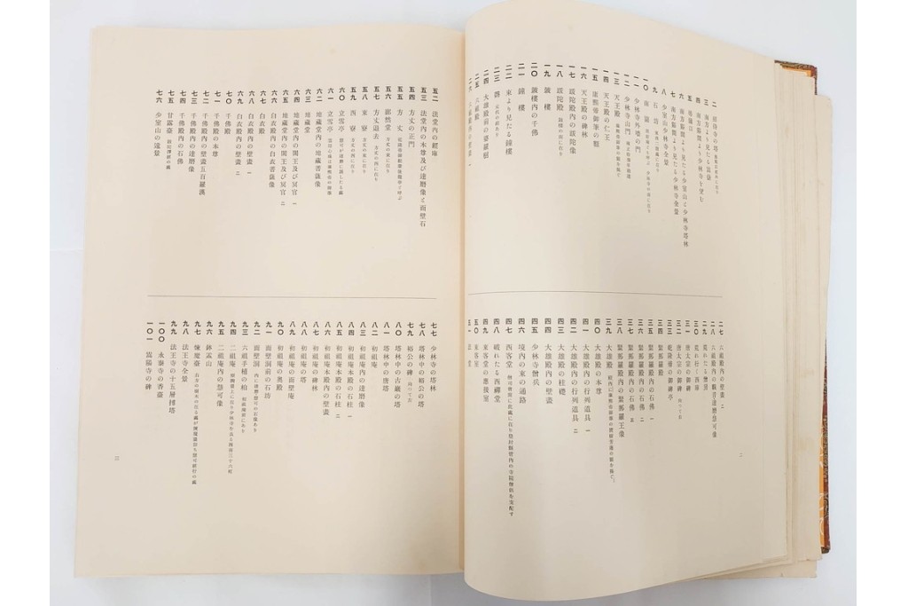 昭和7年　鷲尾順敬先生監修　「菩提達磨嵩山史蹟大觀」　少林寺ゆかりの仏教史蹟を収めた本　外箱付き　(R-086678)