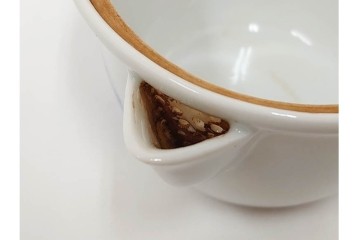 平安 北峰(北峯)製　青華山水図が上品な泡瓶　共箱付き　(R-086679)