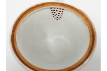 平安 北峰(北峯)製　青華山水図が上品な泡瓶　共箱付き　(R-086679)