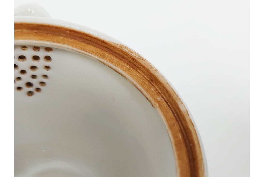 平安 北峰(北峯)製　青華山水図が上品な泡瓶　共箱付き　(R-086679)