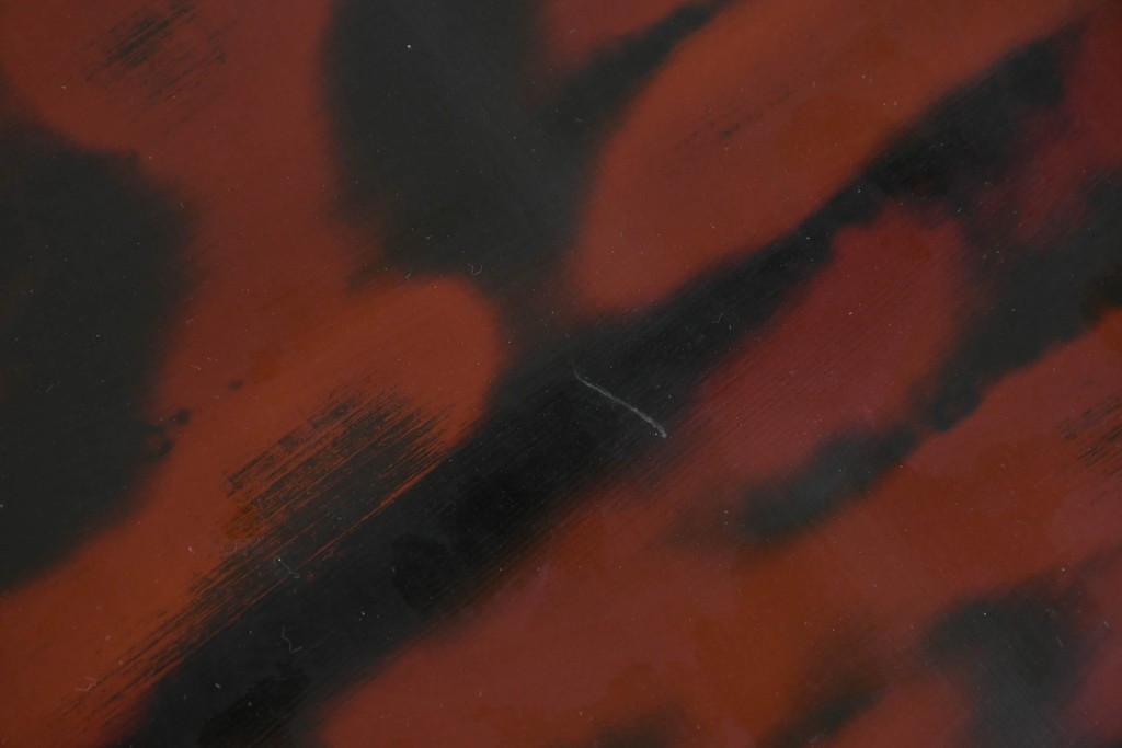 中古　美品　艶やかな輪島塗に手打ち金具をあしらった座卓　定価約135万円　(R-086681)