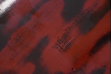 中古　美品　艶やかな輪島塗に手打ち金具をあしらった座卓　定価約135万円　(R-086681)